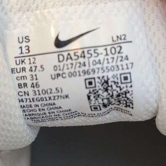 Nike Vapor Edge Speed 360 2 Football Cleats White Metallic Silver DA5455-102 13 - Picture 7 of 7